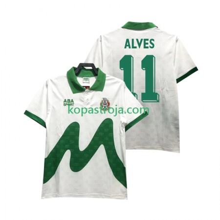 Billiga Fotbollströjor Mexiko ALVES 11 1995 Retro Borta tröja Kortärmad